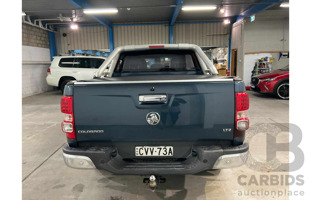 06/2014 Holden Colorado LTZ (4x4) RG MY14 Crew Cab P/Up Blue Turbo Diesel 2.8L