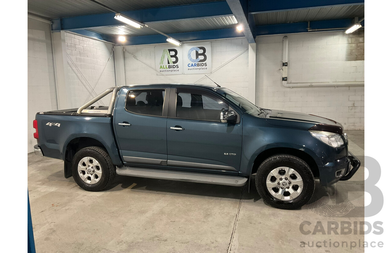 06/2014 Holden Colorado LTZ (4x4) RG MY14 Crew Cab P/Up Blue Turbo Diesel 2.8L