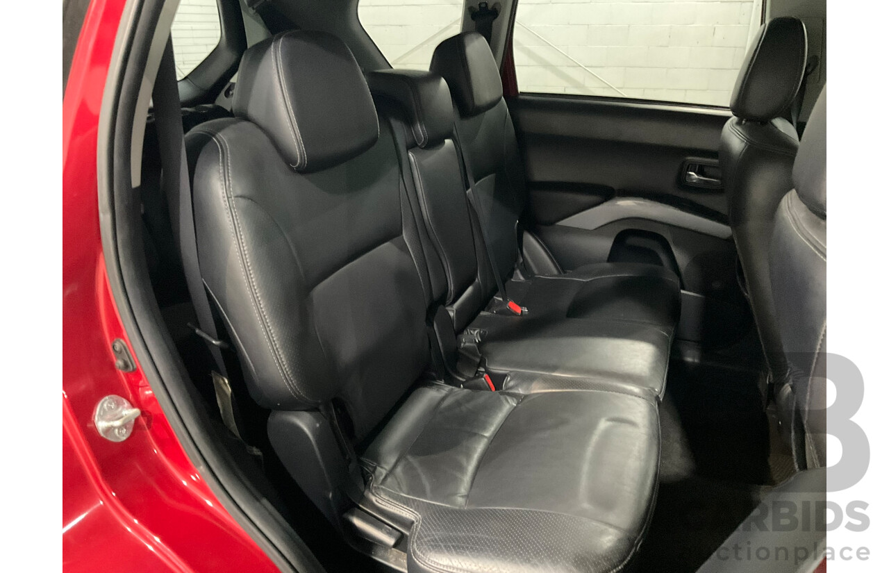 07/2009 Mitsubishi Outlander VR-X 7 Seater 4x4 ZG MY08 4d Wagon Red 3.0L