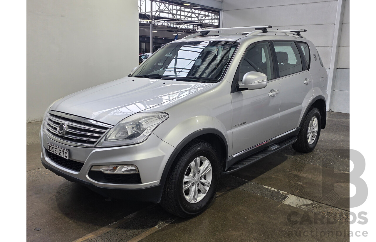 6/2015 Ssangyong Rexton SX (AWD) Y200 MY15 4d Wagon Silver Turbo Diesel 2.0L - 7 Seater