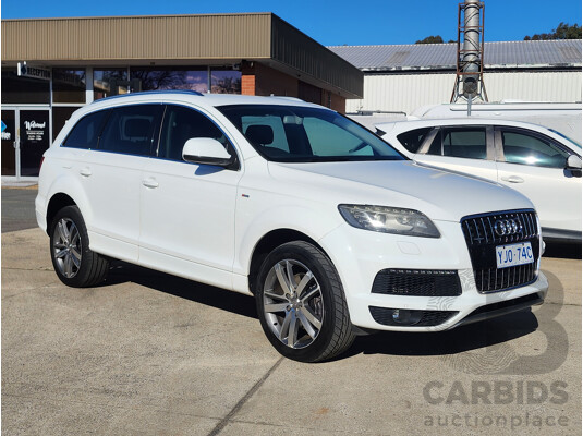 04/2011 Audi Q7 3.0 TDI Quattro MY11 4d Wagon White 3.0L