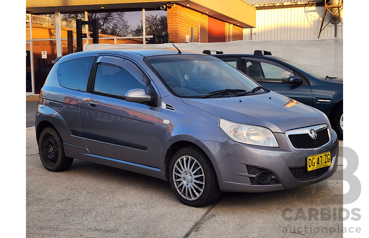 06/2009 Holden Barina  TK MY09 3d Hatchback Grey 1.6L