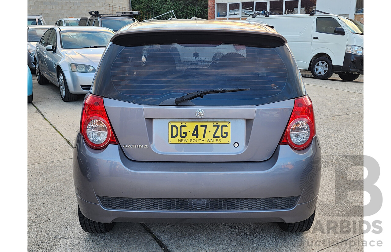 06/2009 Holden Barina  TK MY09 3d Hatchback Grey 1.6L
