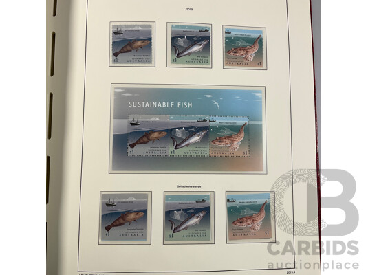 Leuchtturm Album of Australian 2019/2020 Stamps, Mints, Mini Sheets, Sets