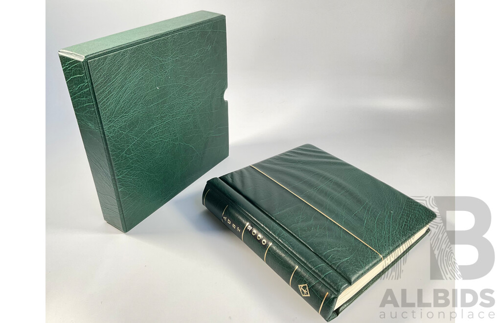 Album of Australian Stamps in Leuchtturm Album, Examples Spanning 1991 to 2000, Many Sets and Mints - Face Value Approximately $350