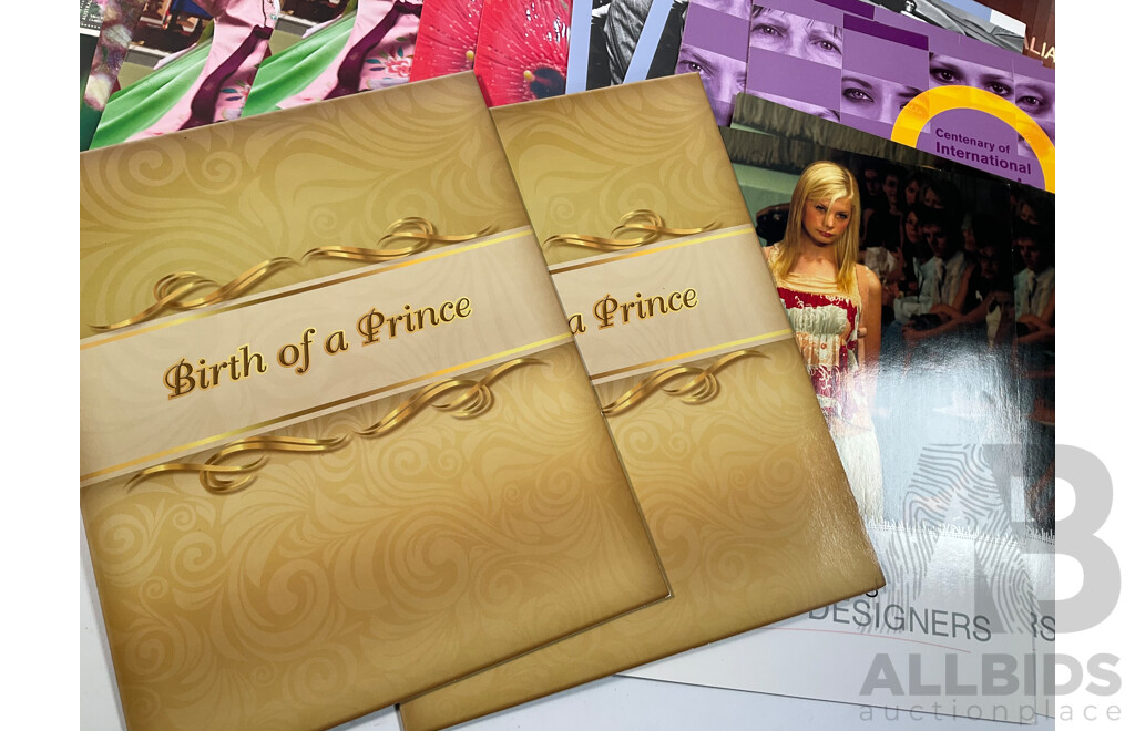 Forty Australian Mint Stamp Mini Sheets Including Special Occasions, Rising Sun, ANZUS, Mythical Creatures in 3D, QE2 Birthday 2005, Dame Nellie Melba, Mostly Doubles - Fave Value Over $217