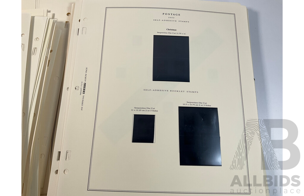 Official Scott USA Hingeless Stamp Album Pages Spanning 1992 to 2008 - Approximately 180 Pages