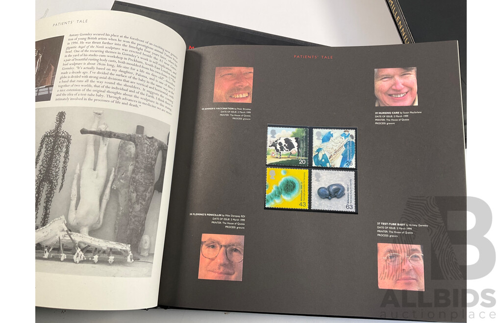 Eight United Kingdom Royal Mail Mint Stamp Albums, Special Stamps, Millennium Stamps Including 1999, 2000, 2001, 2002, 2003, 2004, 2005, 2012