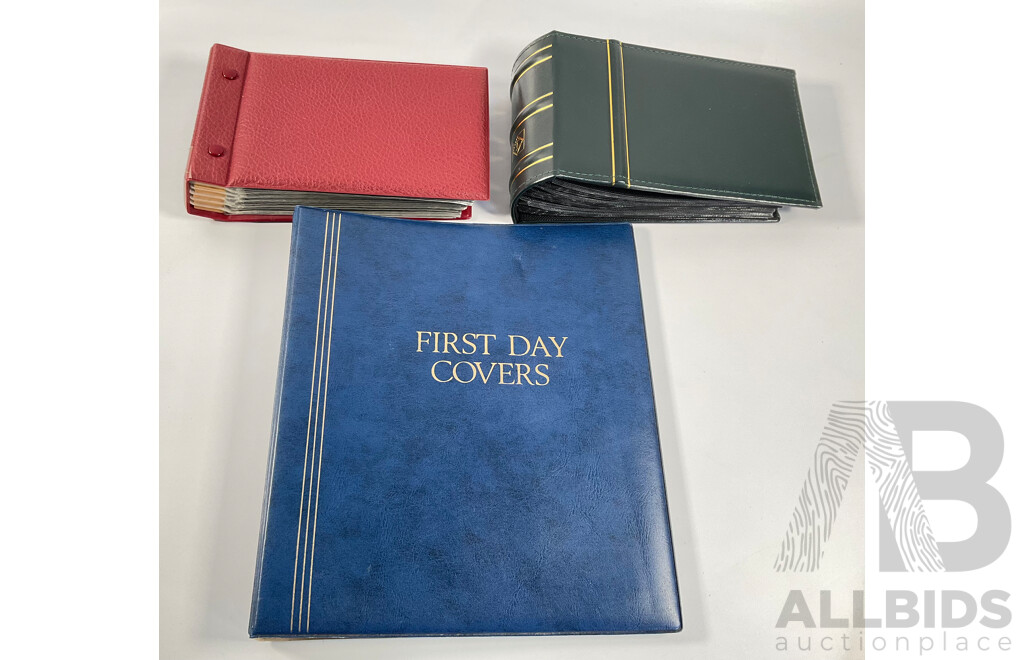 Three Empty Albums Suitable for Banknotes and First Day Covers Including Leuchtturm