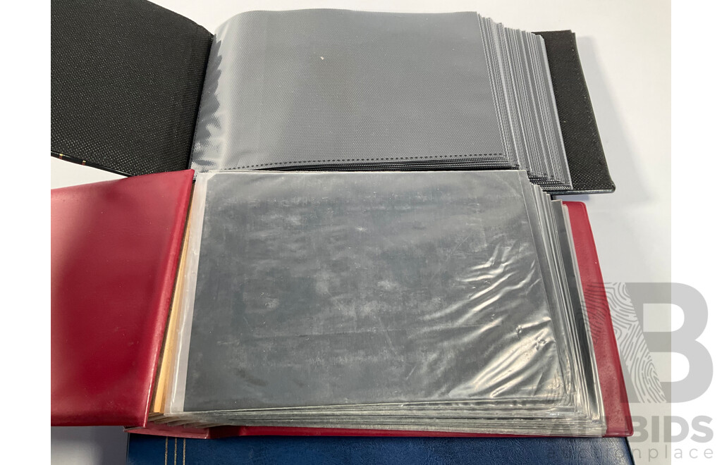 Three Empty Albums Suitable for Banknotes and First Day Covers Including Leuchtturm