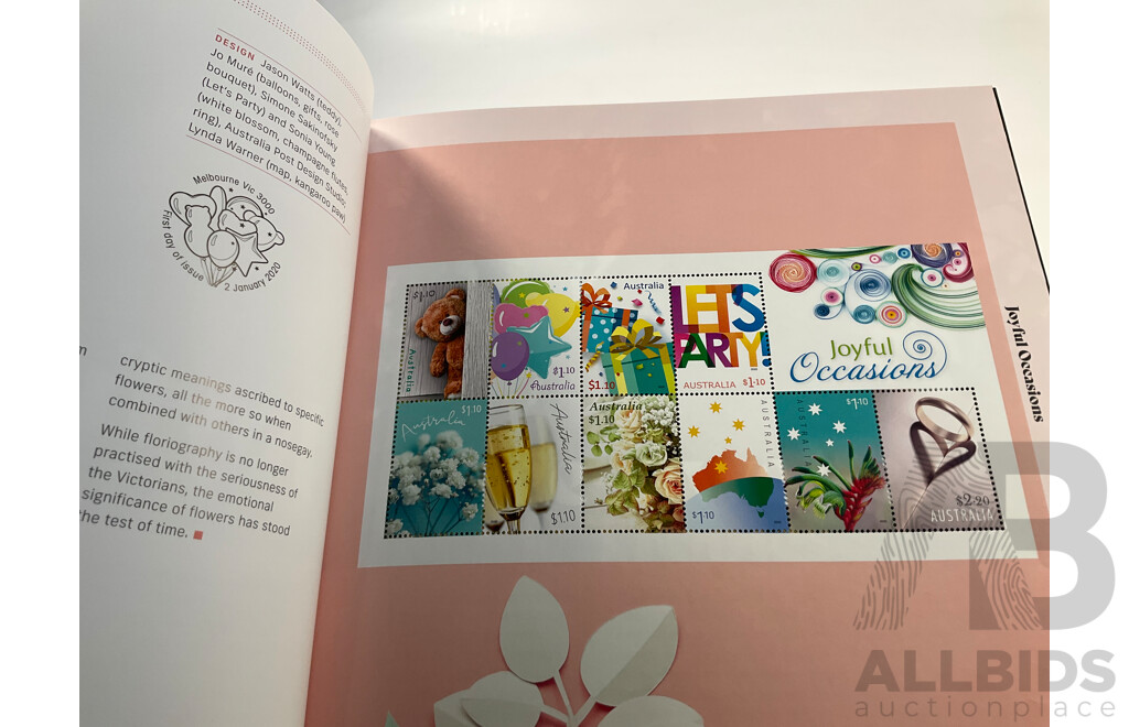 Australian 2020 and 2021 Annual Mint Stamp Albums - Face Value $217