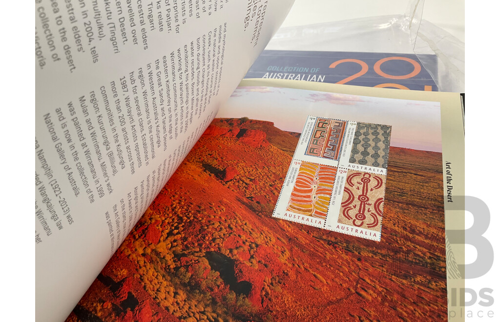 Australian 2020 and 2021 Annual Mint Stamp Albums - Face Value $217