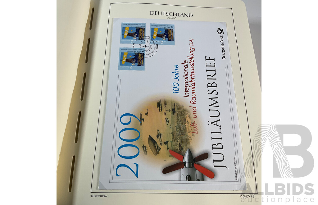 Album of German 2009-2011 Mint Stamp Sets, Blocks, Mini Sheets and First Day Covers