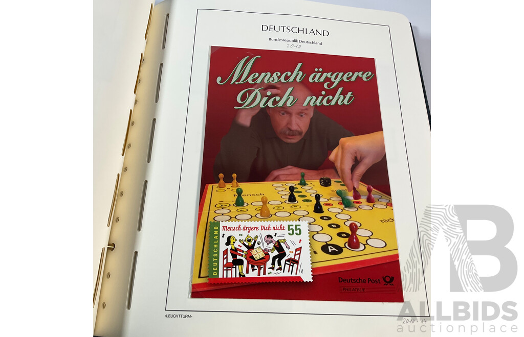 Album of German 2009-2011 Mint Stamp Sets, Blocks, Mini Sheets and First Day Covers