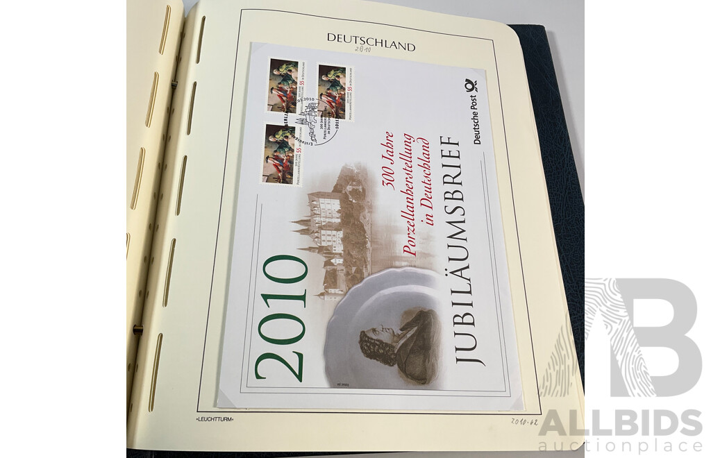 Album of German 2009-2011 Mint Stamp Sets, Blocks, Mini Sheets and First Day Covers