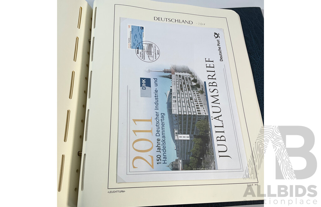Album of German 2009-2011 Mint Stamp Sets, Blocks, Mini Sheets and First Day Covers