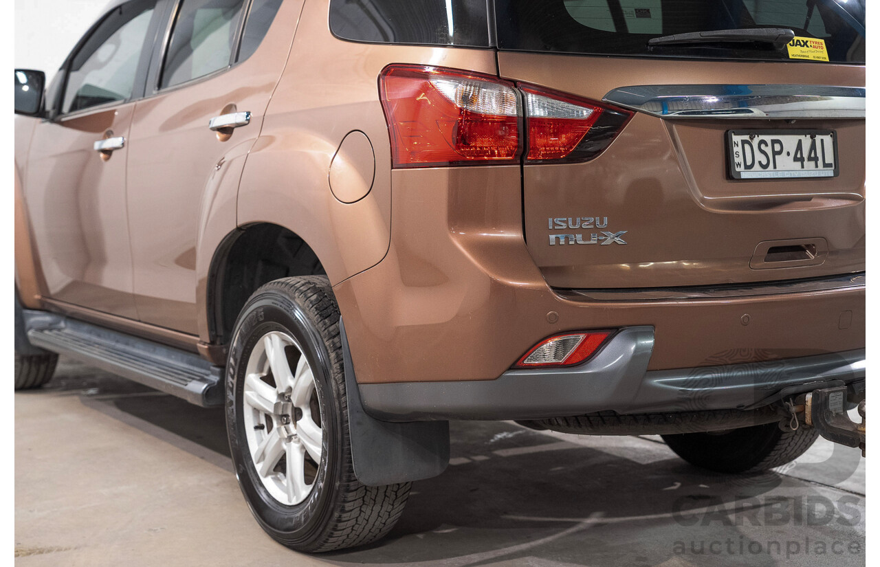 12/2013 Isuzu Mu-X LS-T (4x4) 7-seater UC 4d Wagon Bronze Turbo Diesel 3.0L