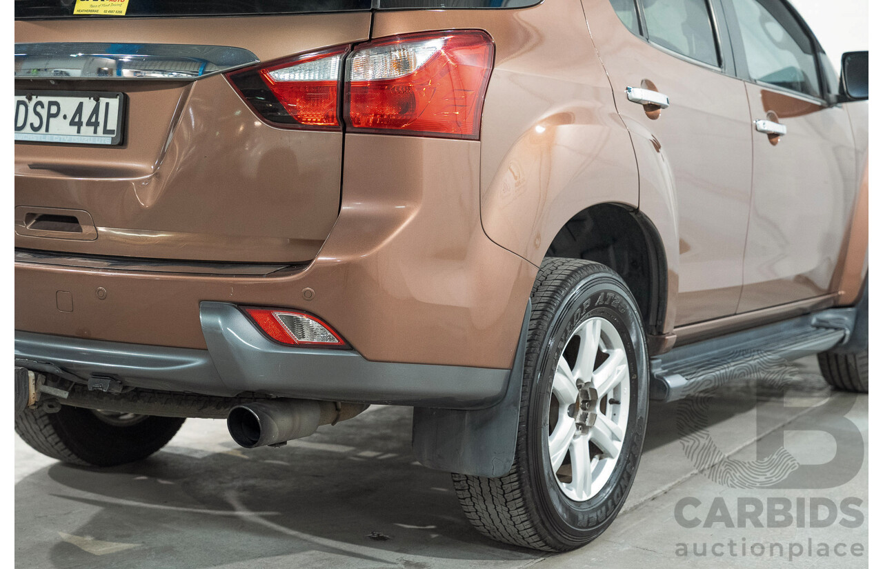 12/2013 Isuzu Mu-X LS-T (4x4) 7-seater UC 4d Wagon Bronze Turbo Diesel 3.0L
