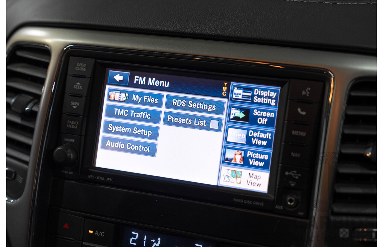 01/2013 Jeep Grand Cherokee Overland (4x4) WK MY12 4d Wagon Black 3.6L