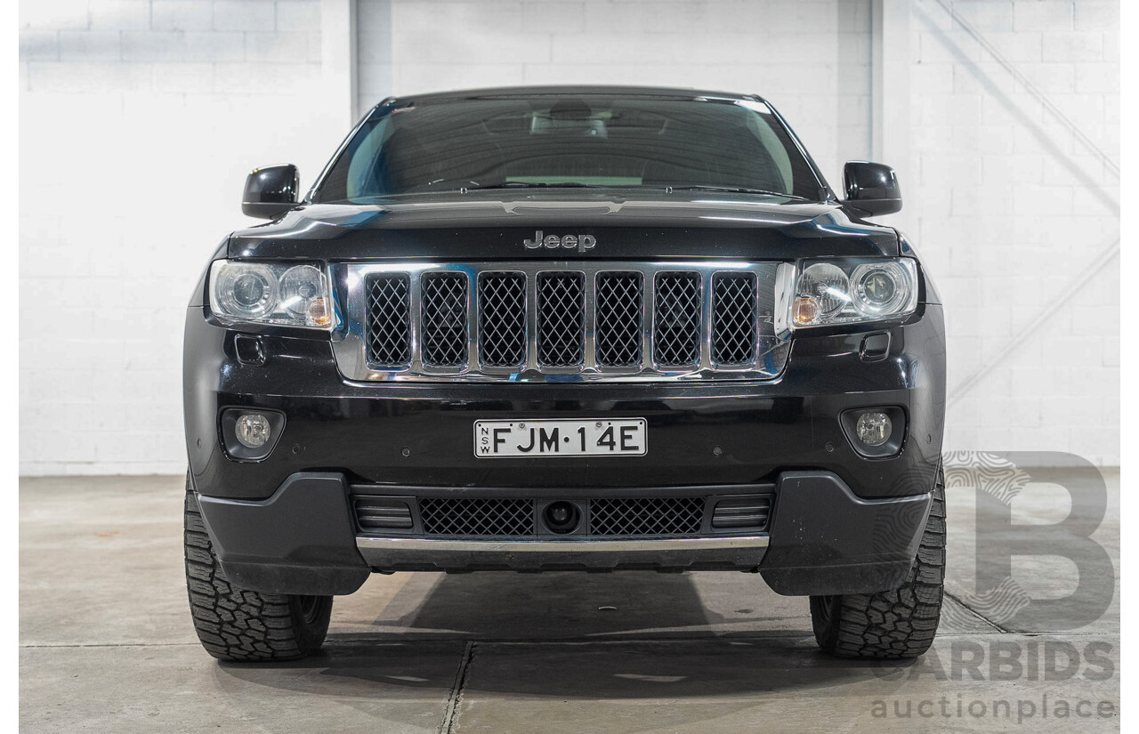 01/2013 Jeep Grand Cherokee Overland (4x4) WK MY12 4d Wagon Black 3.6L