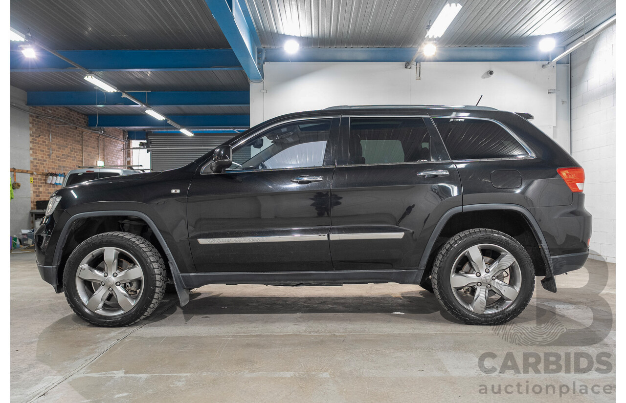 01/2013 Jeep Grand Cherokee Overland (4x4) WK MY12 4d Wagon Black 3.6L