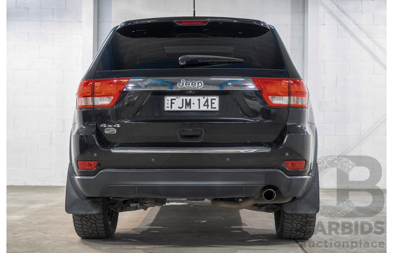 01/2013 Jeep Grand Cherokee Overland (4x4) WK MY12 4d Wagon Black 3.6L