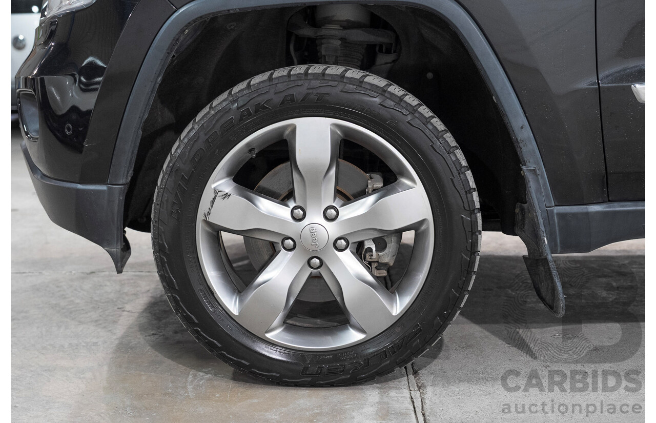 01/2013 Jeep Grand Cherokee Overland (4x4) WK MY12 4d Wagon Black 3.6L