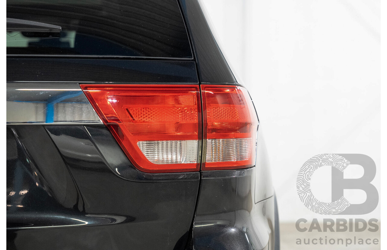 01/2013 Jeep Grand Cherokee Overland (4x4) WK MY12 4d Wagon Black 3.6L