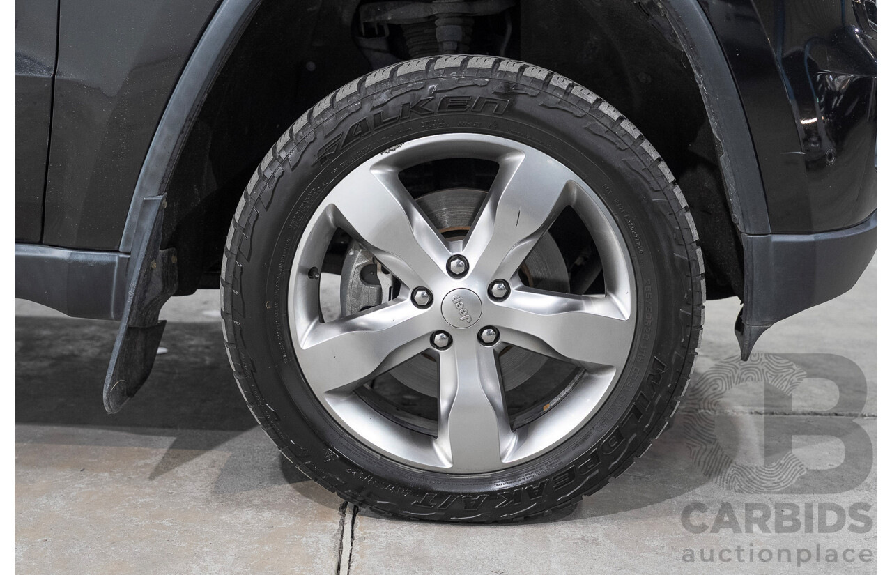 01/2013 Jeep Grand Cherokee Overland (4x4) WK MY12 4d Wagon Black 3.6L