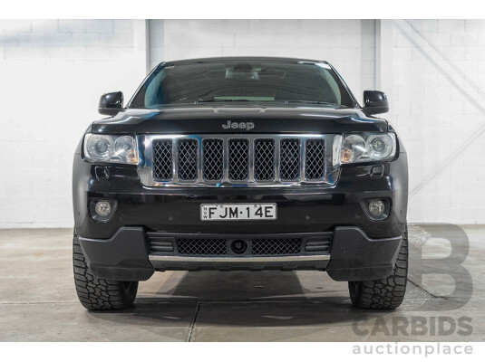 01/2013 Jeep Grand Cherokee Overland (4x4) WK MY12 4d Wagon Black 3.6L