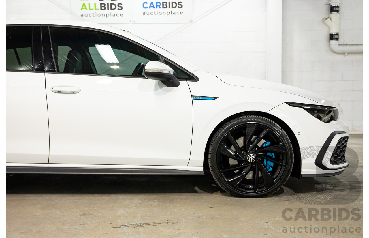 06/2022 Volkswagen Golf GTi MK8 MY22.5 5d Hatchback White Turbo 2.0L