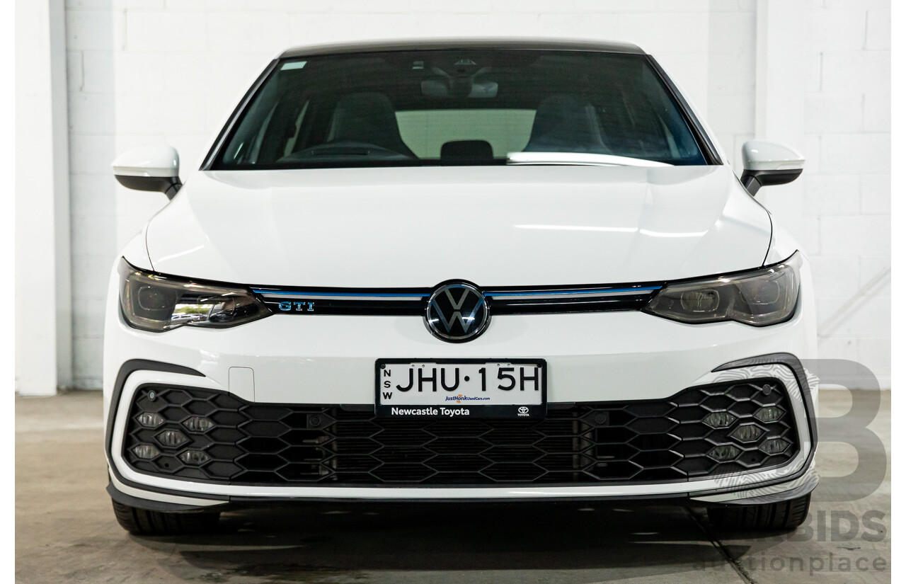 06/2022 Volkswagen Golf GTi MK8 MY22.5 5d Hatchback Pure White Turbo 2.0L