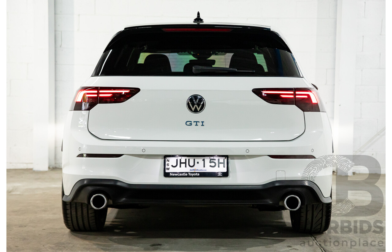 06/2022 Volkswagen Golf GTi MK8 MY22.5 5d Hatchback Pure White Turbo 2.0L