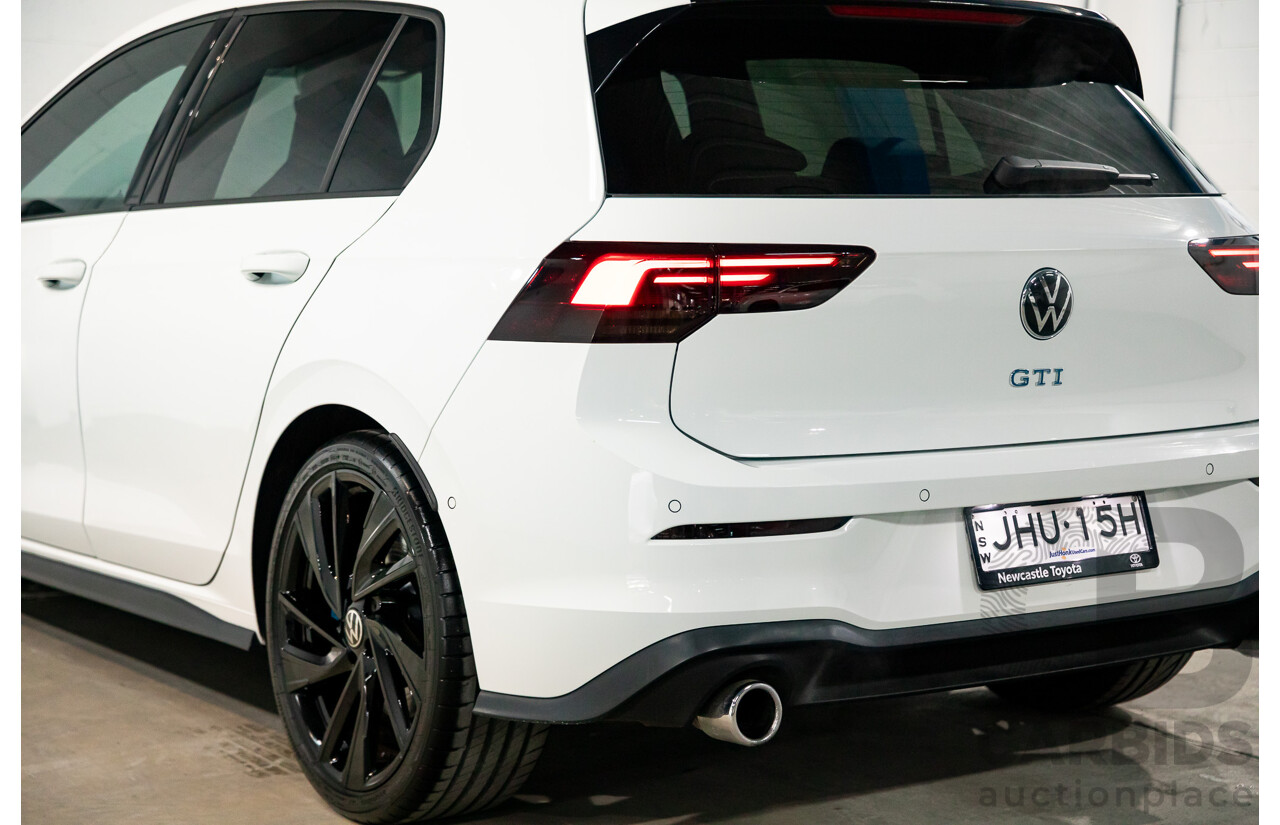 06/2022 Volkswagen Golf GTi MK8 MY22.5 5d Hatchback Pure White Turbo 2.0L