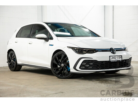 06/2022 Volkswagen Golf GTi MK8 MY22.5 5d Hatchback Pure White Turbo 2.0L