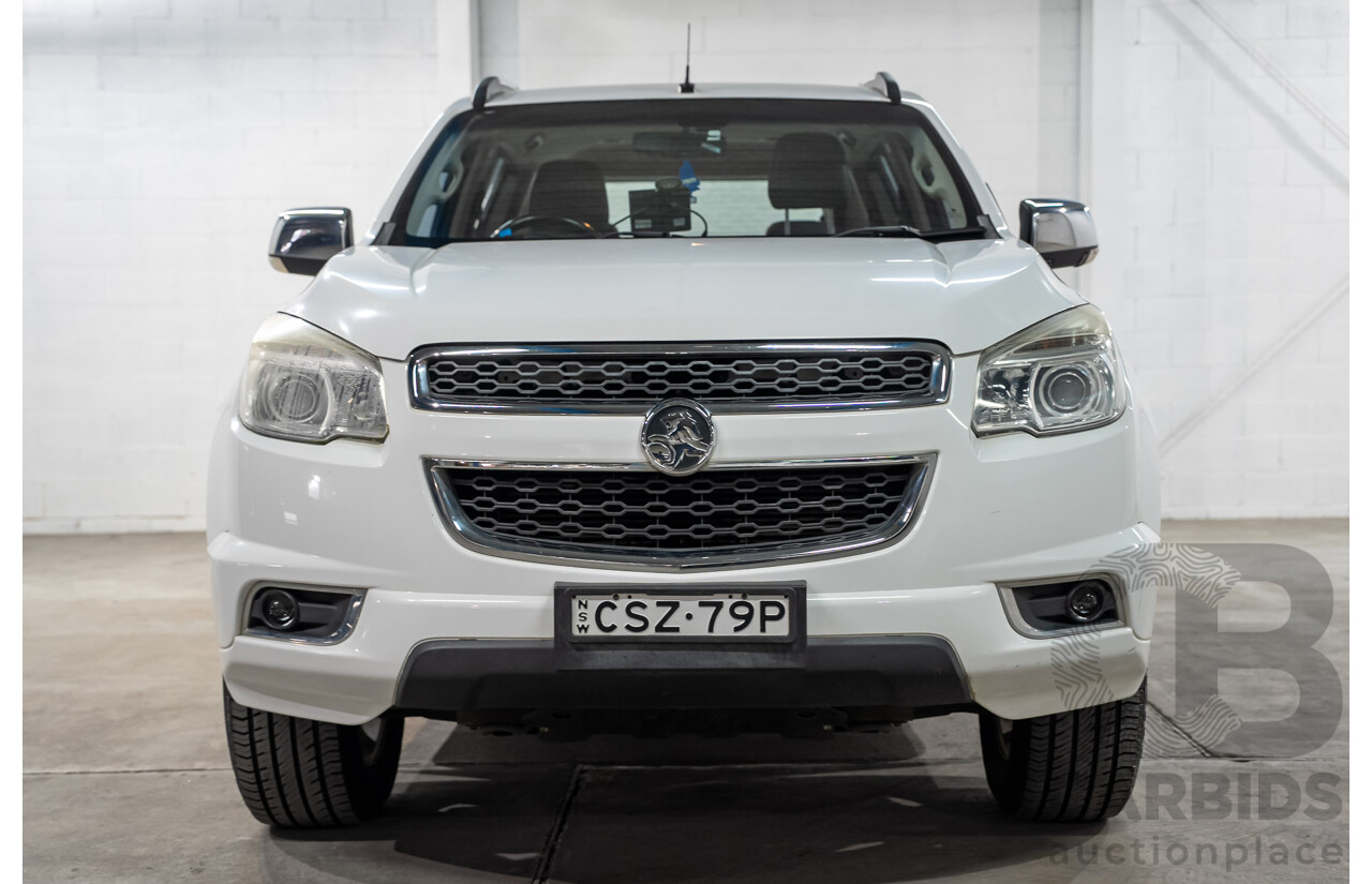 08/2014 Holden Colorado 7 LTZ (4x4) RG MY14 4D Wagon White Turbo Diesel 2.8L - 7 Seater