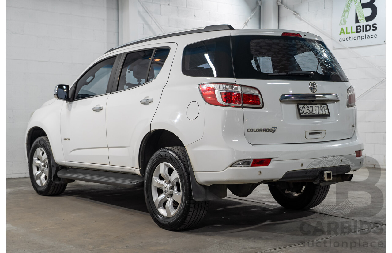 08/2014 Holden Colorado 7 LTZ (4x4) RG MY14 4D Wagon White Turbo Diesel 2.8L - 7 Seater