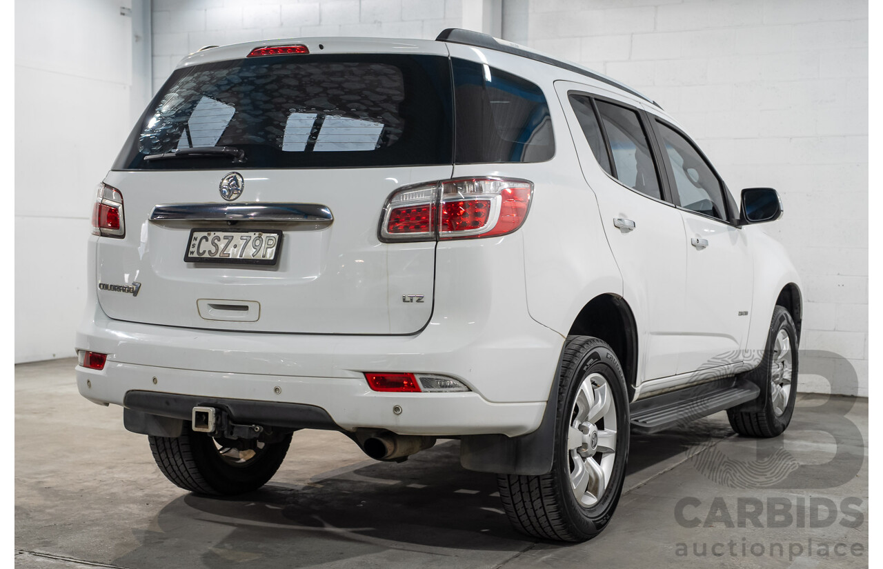 08/2014 Holden Colorado 7 LTZ (4x4) RG MY14 4D Wagon White Turbo Diesel 2.8L - 7 Seater