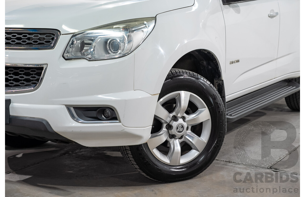 08/2014 Holden Colorado 7 LTZ (4x4) RG MY14 4D Wagon White Turbo Diesel 2.8L - 7 Seater
