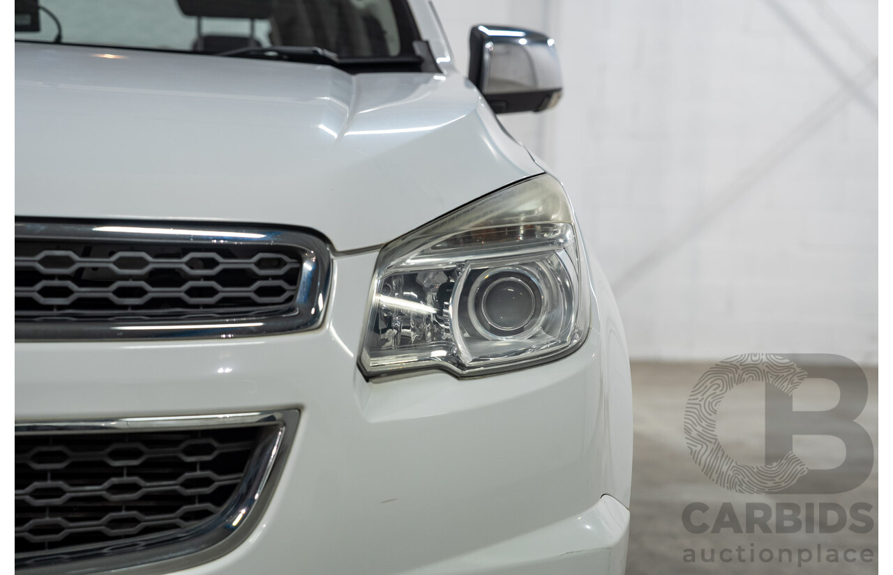 08/2014 Holden Colorado 7 LTZ (4x4) RG MY14 4D Wagon White Turbo Diesel 2.8L - 7 Seater