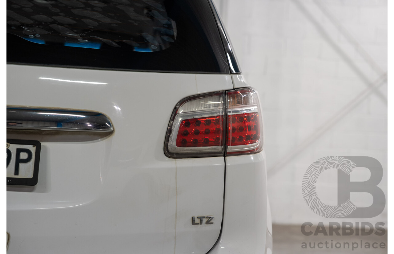 08/2014 Holden Colorado 7 LTZ (4x4) RG MY14 4D Wagon White Turbo Diesel 2.8L - 7 Seater