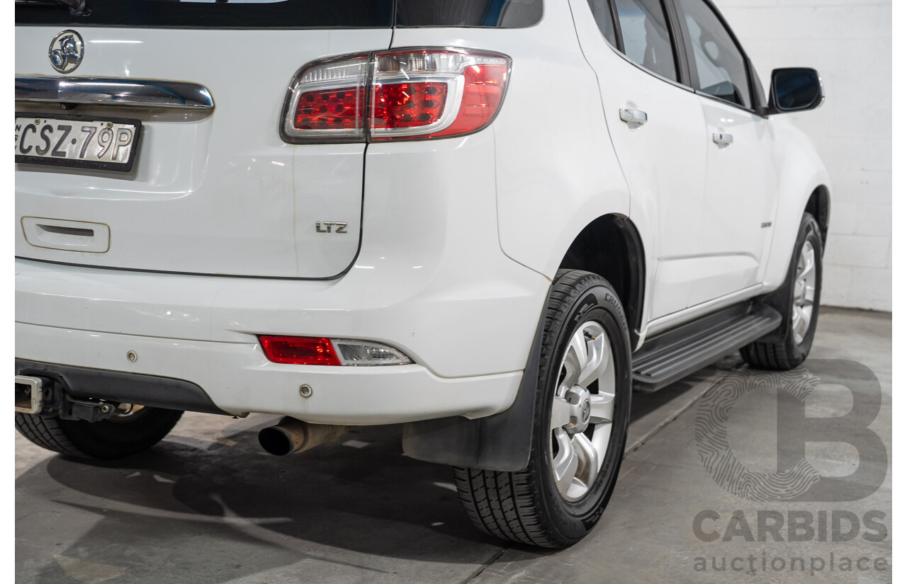 08/2014 Holden Colorado 7 LTZ (4x4) RG MY14 4D Wagon White Turbo Diesel 2.8L - 7 Seater