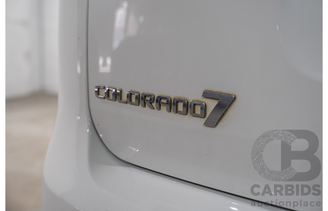 08/2014 Holden Colorado 7 LTZ (4x4) RG MY14 4D Wagon White Turbo Diesel 2.8L - 7 Seater