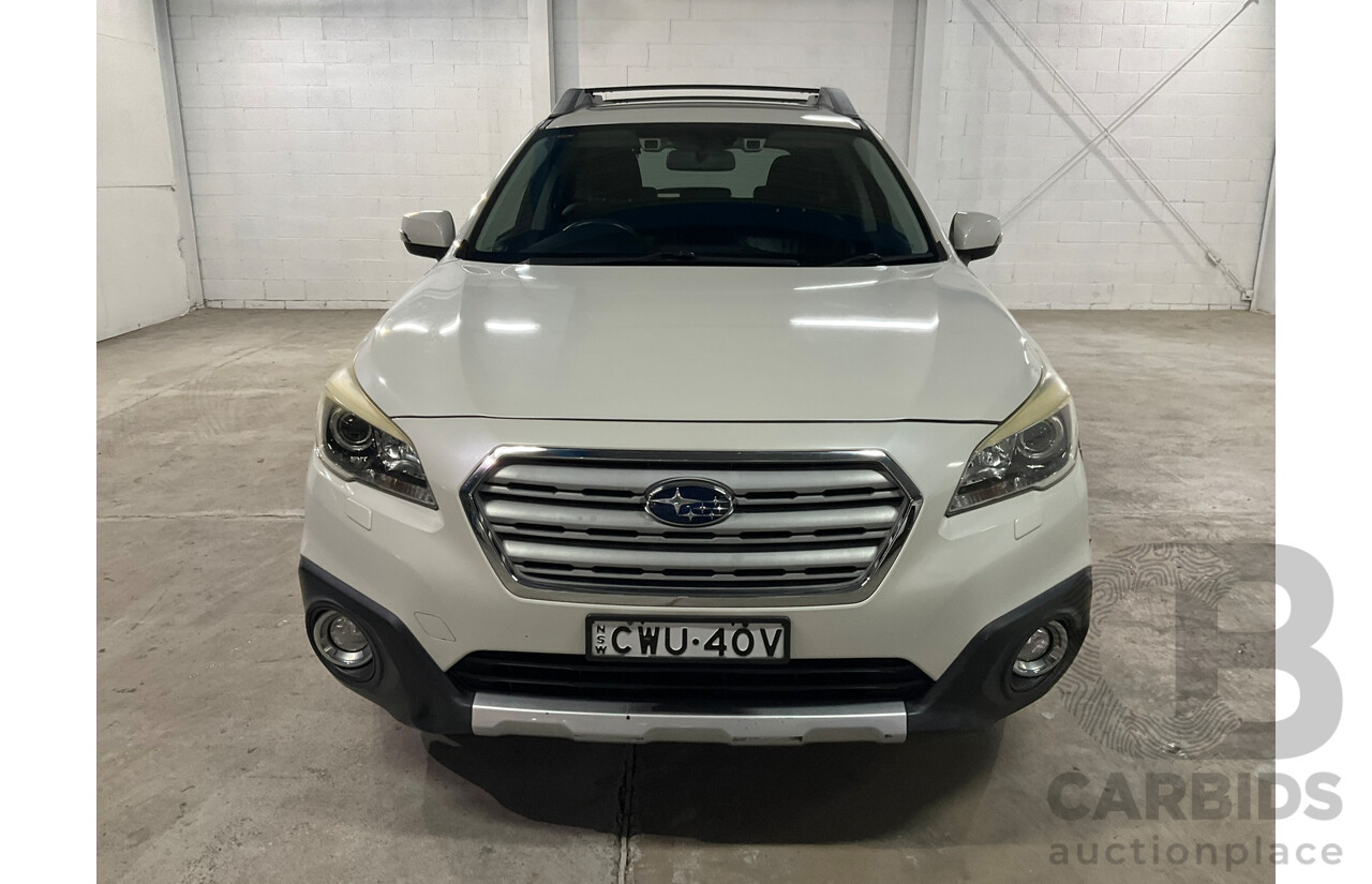 01/2015 Subaru Outback 2.5i Premium (AWD) MY15 4D Wagon White 2.5L