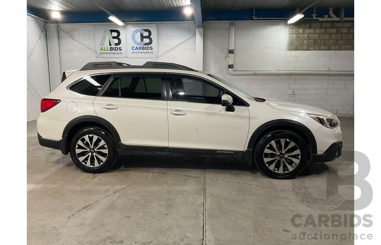 01/2015 Subaru Outback 2.5i Premium (AWD) MY15 4D Wagon White 2.5L