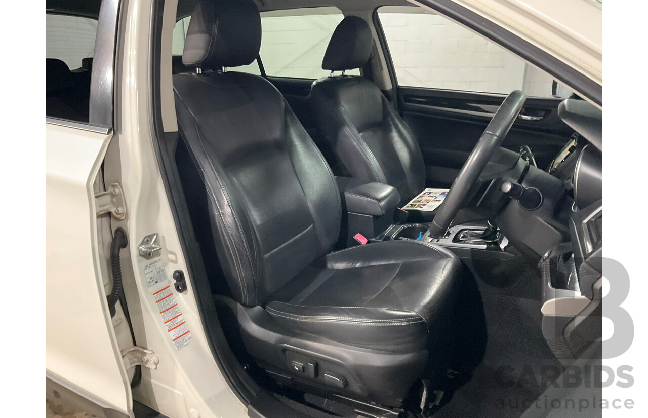 01/2015 Subaru Outback 2.5i Premium (AWD) MY15 4D Wagon White 2.5L