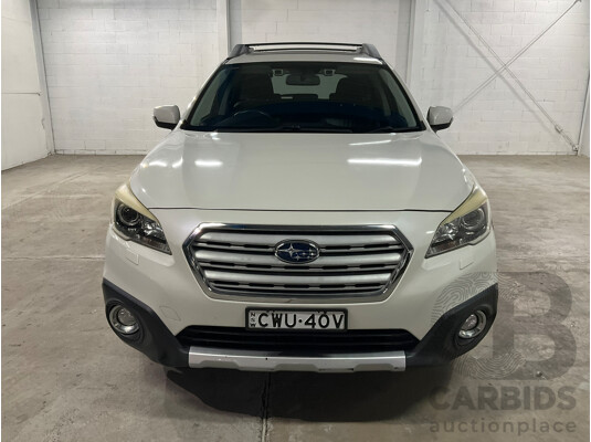 01/2015 Subaru Outback 2.5i Premium (AWD) MY15 4D Wagon White 2.5L
