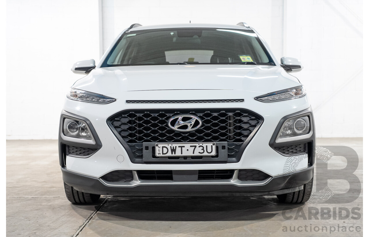 07/2018 Hyundai Kona Active (AWD) OS 4d Wagon White Turbo 1.6L