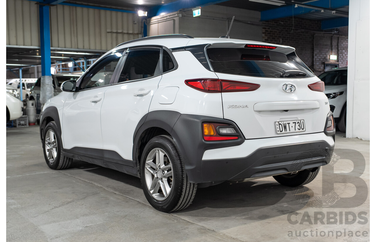 07/2018 Hyundai Kona Active (AWD) OS 4d Wagon White Turbo 1.6L