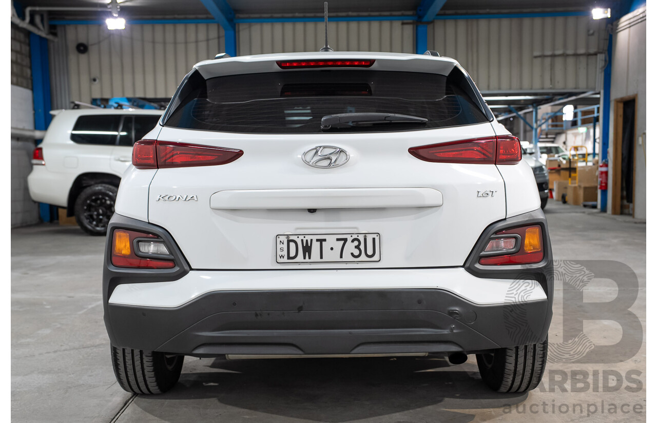 07/2018 Hyundai Kona Active (AWD) OS 4d Wagon White Turbo 1.6L